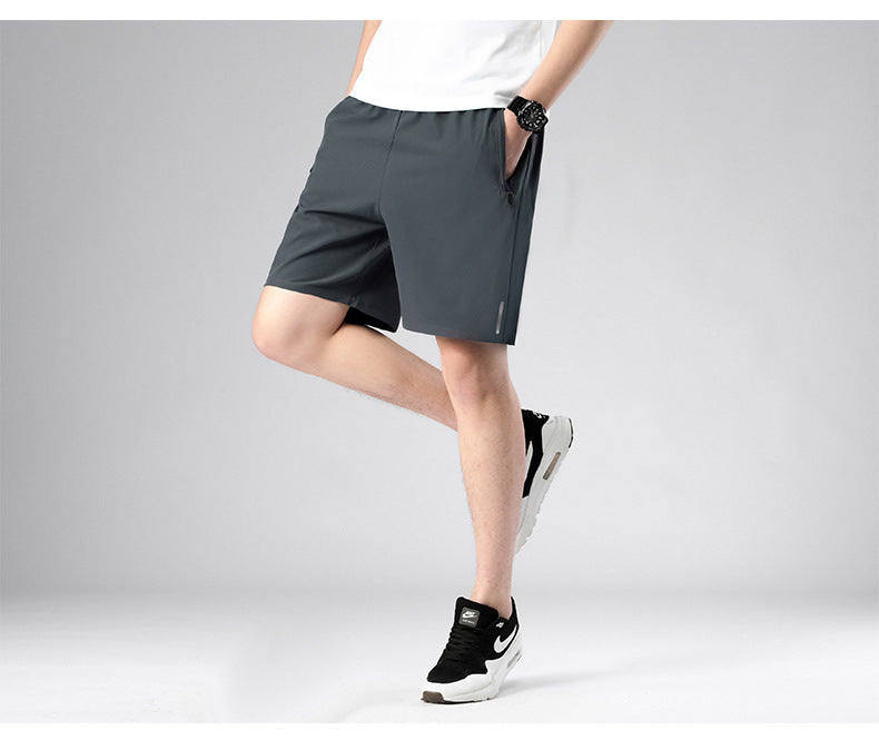 Fashionable Zippered Pocket Casual Men's Shorts