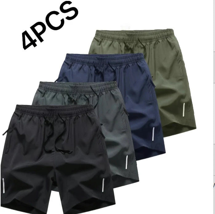 Fashionable Zippered Pocket Casual Men's Shorts